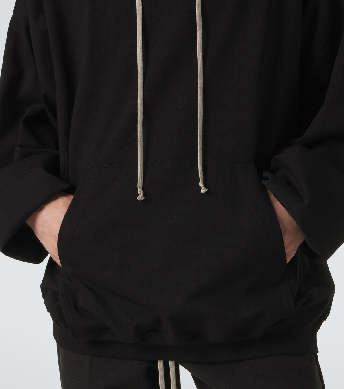 Rick Owens DRKSHDW Hun cotton jersey hoodie