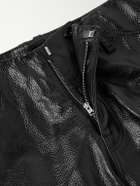 Acne Studios - Lolen Straight-Leg Full-Grain Leather Trousers - Black