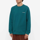 Norse Projects Men's Vagn Logo Crew Sweat in Sea Blue