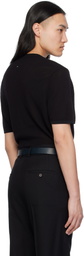 rag & bone Black Harvey Crewneck T-shirt