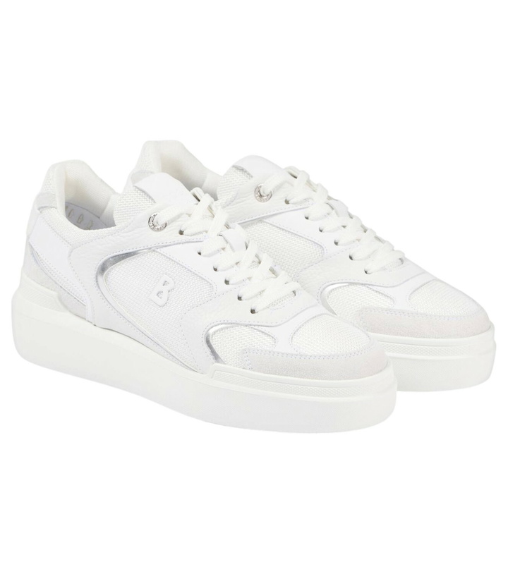 Photo: Bogner Hollywood 29A leather-trimmed mesh sneakers