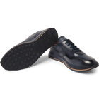 Officine Creative - Race Lux Burnished-Leather Sneakers - Navy