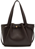 Tory Burch Romy Grained Leather Tote bag - Dark Brown - One Size