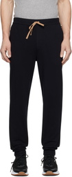 BOSS Black Embroidered-Logo Sweatpants