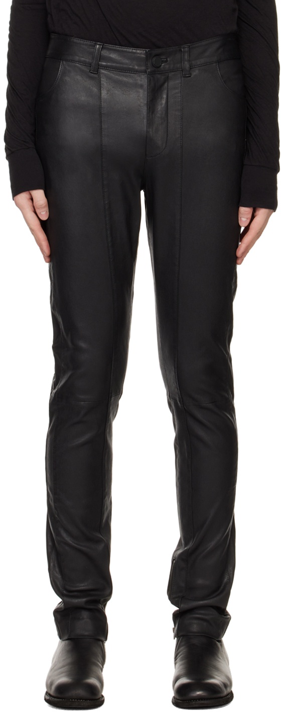 FREI-MUT Black Moreover Leather Pants