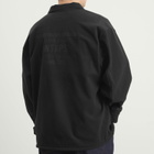 WTAPS Men's Poly Fleece Back Motif Overshirt in Black