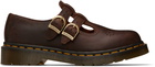 Dr. Martens Brown 8065 Crazy Horse Leather Mary Jane Loafers