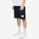 Thom Browne Men's Tonal 4 Bar Sweat Short in Navy