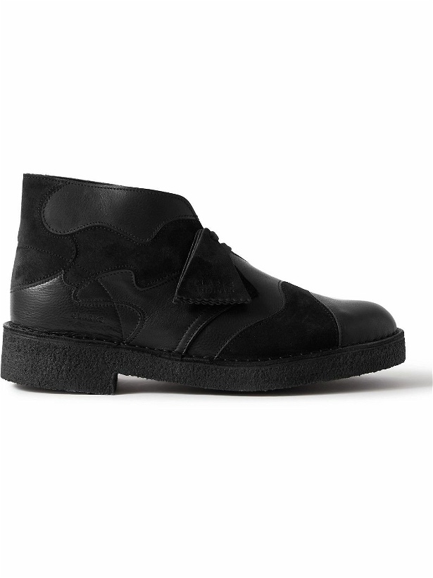 Photo: Clarks Originals - Leather and Suede Desert Boots - Black