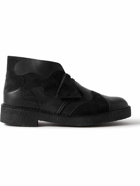 Clarks Originals - Leather and Suede Desert Boots - Black