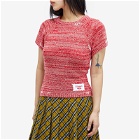 Charles Jeffrey Women's Label Knitted Baby T-Shirt in Red Marl