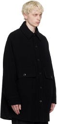 Fumito Ganryu Black Modern CPO Jacket