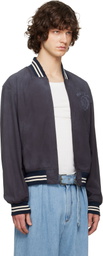 Maison Margiela Black Varsity Caban Jacket