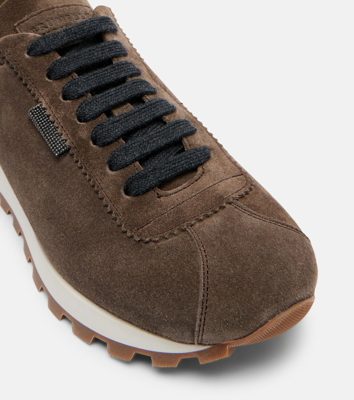 Brunello Cucinelli Monili suede sneakers
