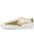 Nike Men's Blazer Low '77 Patchwork Quilt Sneakers in Sail/Rattan Brown