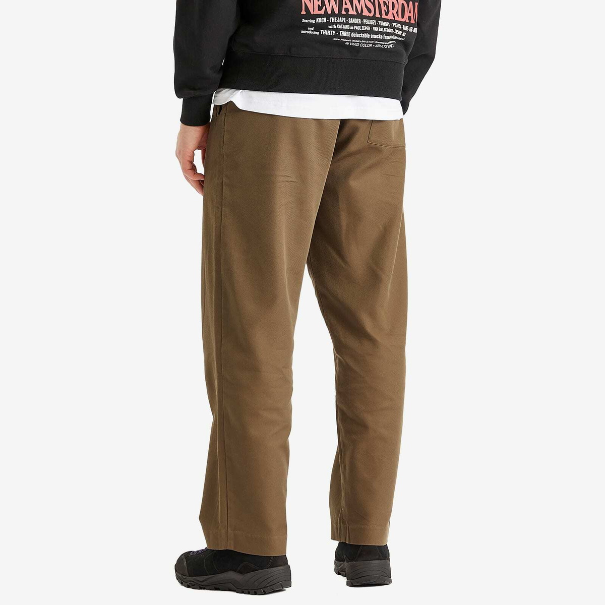 New Amsterdam Surf Association Men's Twill Work Trousers in Brown
