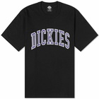 Dickies Men's Aitkin College Logo T-Shirt in Black/Imperial Palace