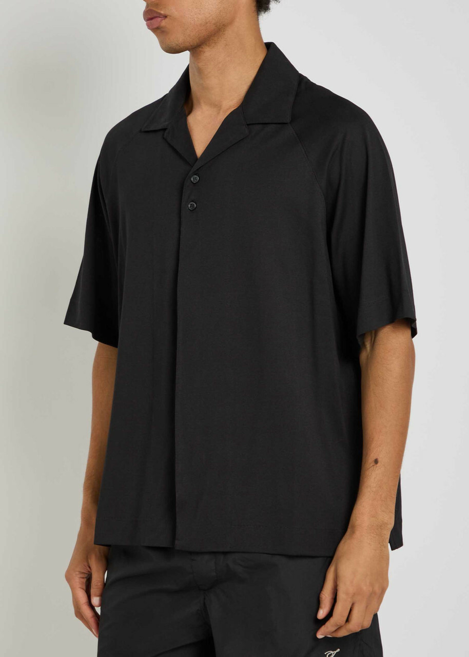 Jacquemus La Chemise Jean Atelier Woven Shirt Black