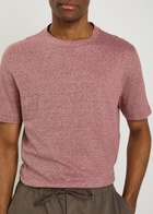 Brunello Cucinelli Linen and Cotton-blend T-shirt Coral