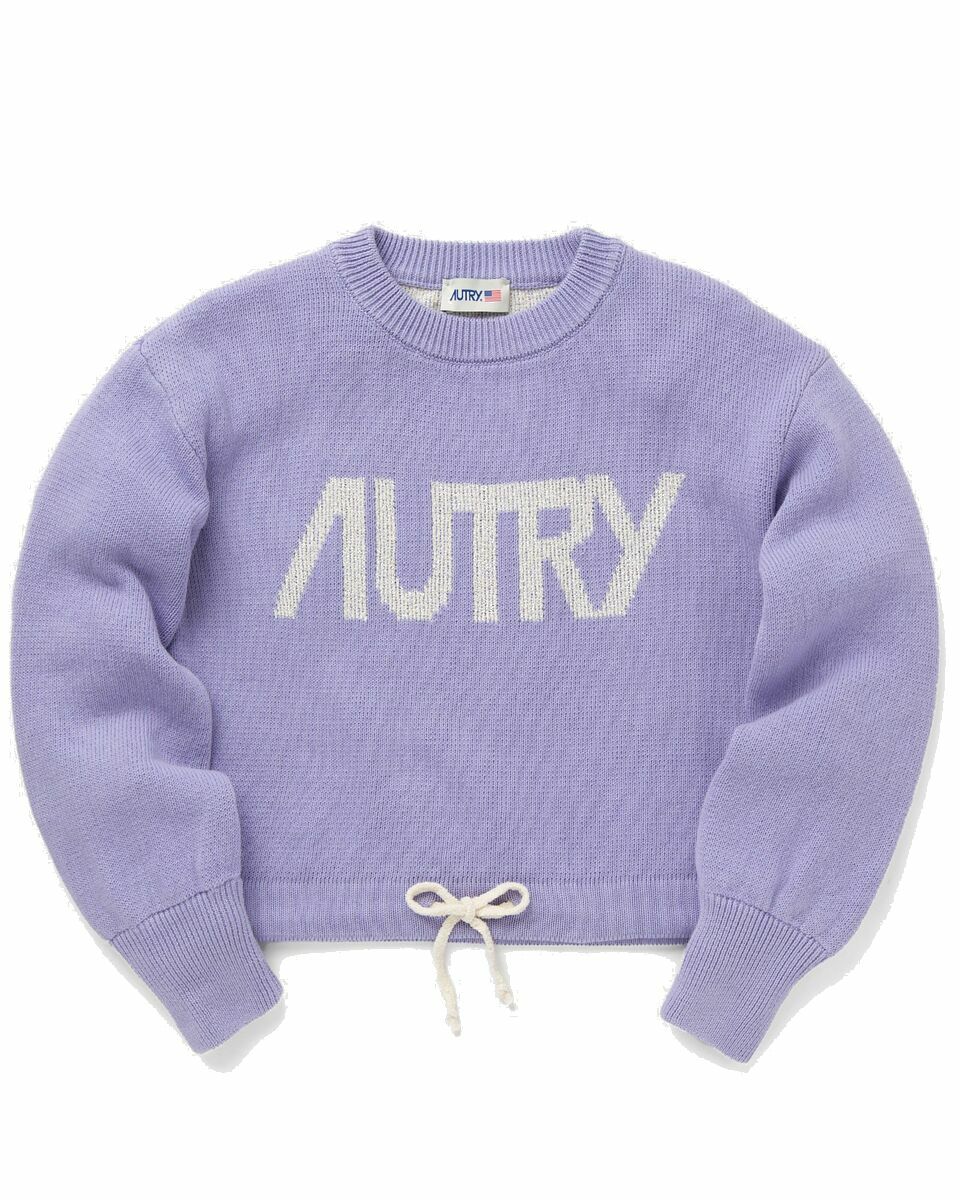 Photo: Autry Action Shoes Wmns Sweatshirt Main Purple - Womens - Sweatshirts