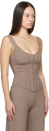 Paris Georgia SSENSE Exclusive Taupe Eliana Tank Top
