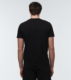 Moncler - Embroidered cotton jersey T-shirt
