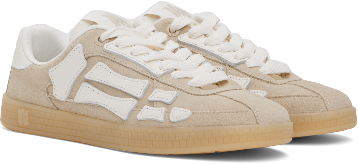 スニーカー AMIRI Pacific Sneakers - Amiri - Leather - Beige AMIRI Beige Pacific Bones Sneakers Amiri