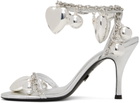 ALL-IN Silver Jewelry Heeled Sandals