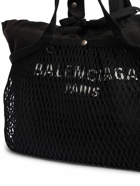 BALENCIAGA Medium 24/7 Canvas & Fishnet Tote Bags