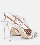 Malone Souliers Janette metallic leather slingback pumps