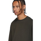Essentials Khaki Logo Long Sleeve T-Shirt