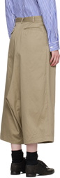 Comme des Garçons Comme des Garçons Khaki Cotton Twill Garment Washed Trousers