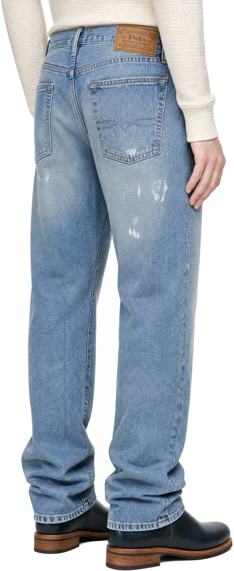 Polo Ralph Lauren Blue Painted Straight Jeans