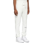 Essentials White Reflective Fleece Lounge Pants