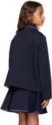 Marni Kids Navy Jersey Blazer
