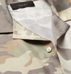 AMIRI - Camp-Collar Camouflage-Print Silk-Twill Shirt - Neutrals