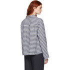 Mansur Gavriel Blue Gingham Worker Shirt