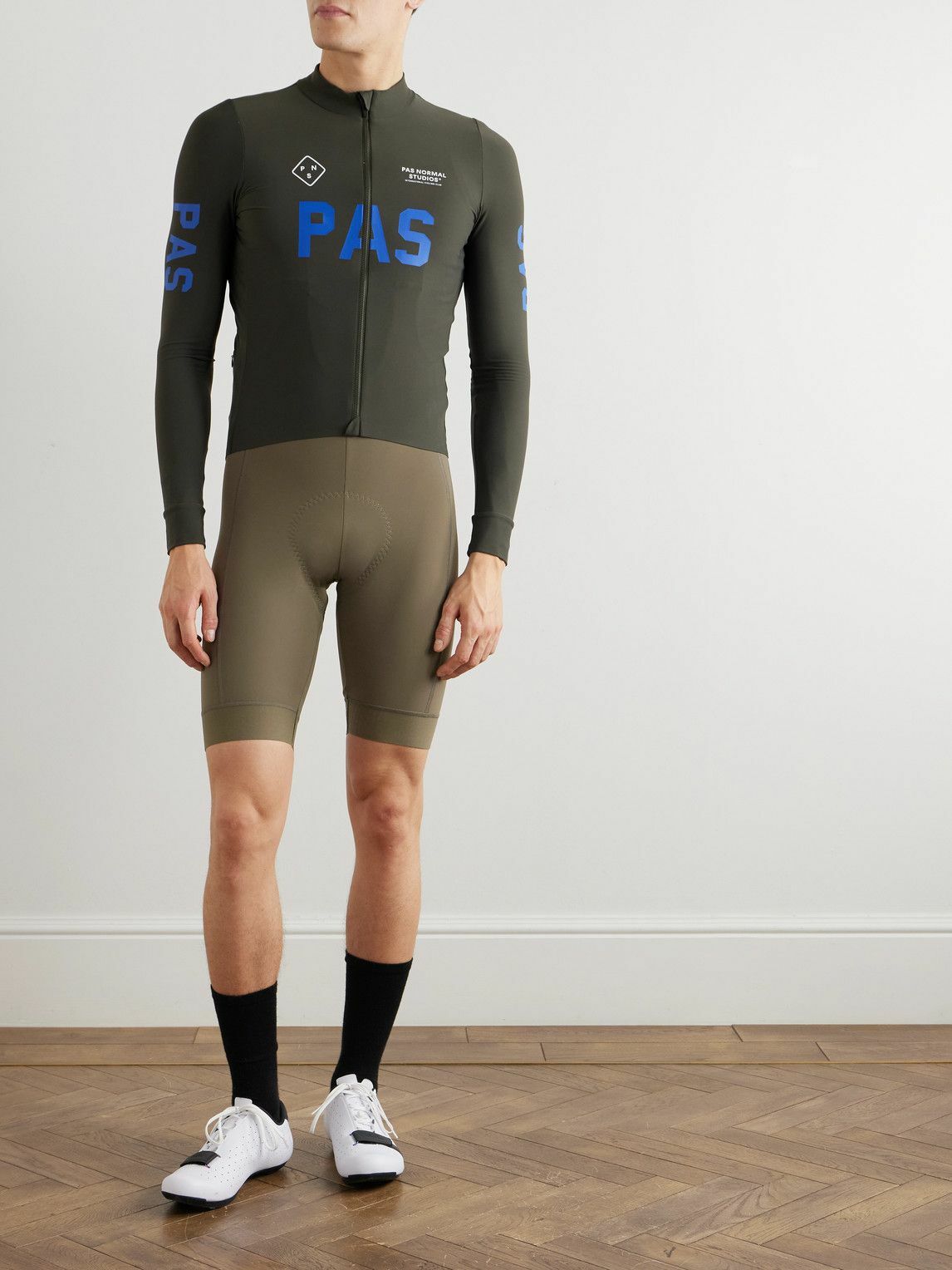 Pas Normal Studios - Mechanism Deep Winter Logo-Print Cycling Bib ...