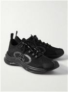 GUCCI - Rubber-Trimmed Mesh Sneakers - Black