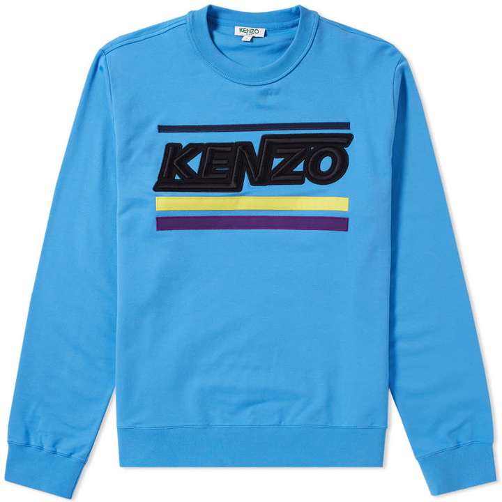 Photo: Kenzo Distorted Logo Crew Sweat Blue