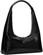 Marge Sherwood Black Crinkled Shoulder Bag