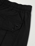 Stone Island - Straight-Leg Logo-Appliquéd Cotton-Blend Twill Cargo Shorts - Black