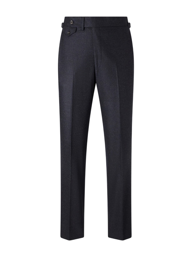 Photo: J. Mueser - Waverly Straight-Leg Virgin Wool Suit Trousers - Blue