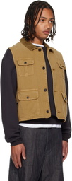 visvim Tan Matto Hunting Denim Vest