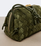 Bottega Veneta Concert Intrecciato Mini suede crossbody bag