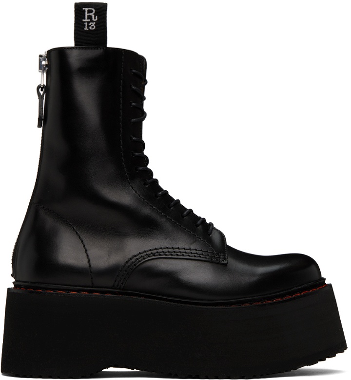 Photo: R13 Black Double Stack Boots