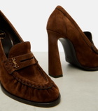 Saint Laurent Le Loafer 110 suede loafer pumps