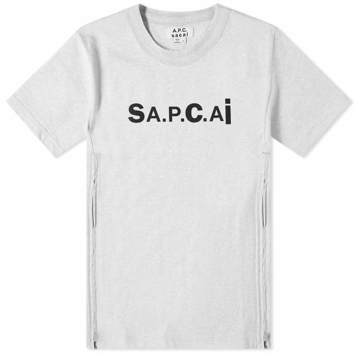 Photo: A.P.C. x Sacai Kiyo T-Shirt in Heathered Light Grey