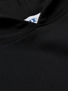 AFFIX - Logo-Print Organic Cotton-Jersey Hoodie - Black