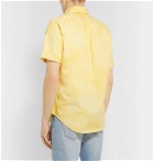 Polo Ralph Lauren - Slim-Fit Button-Down Collar Tie-Dyed Cotton-Poplin Shirt - Yellow